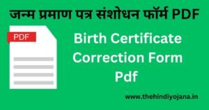 birth certificate correction form